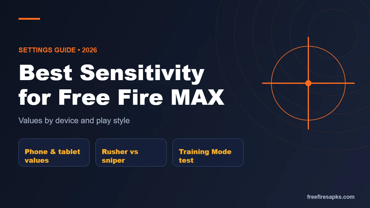Best sensitivity for Free Fire MAX 2026 by device and play style